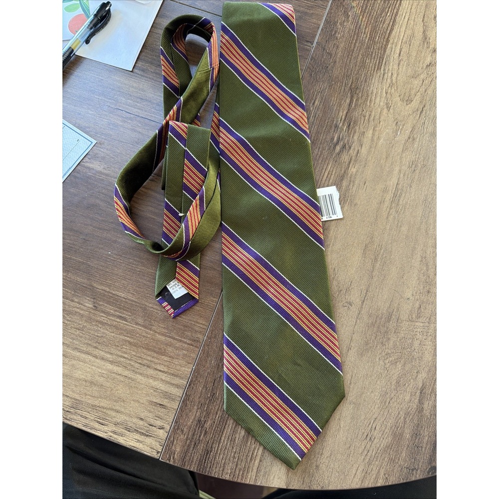 New Old Stock Vintage Luxury High Fashion Oscar De La Renta Mens Neck Tie